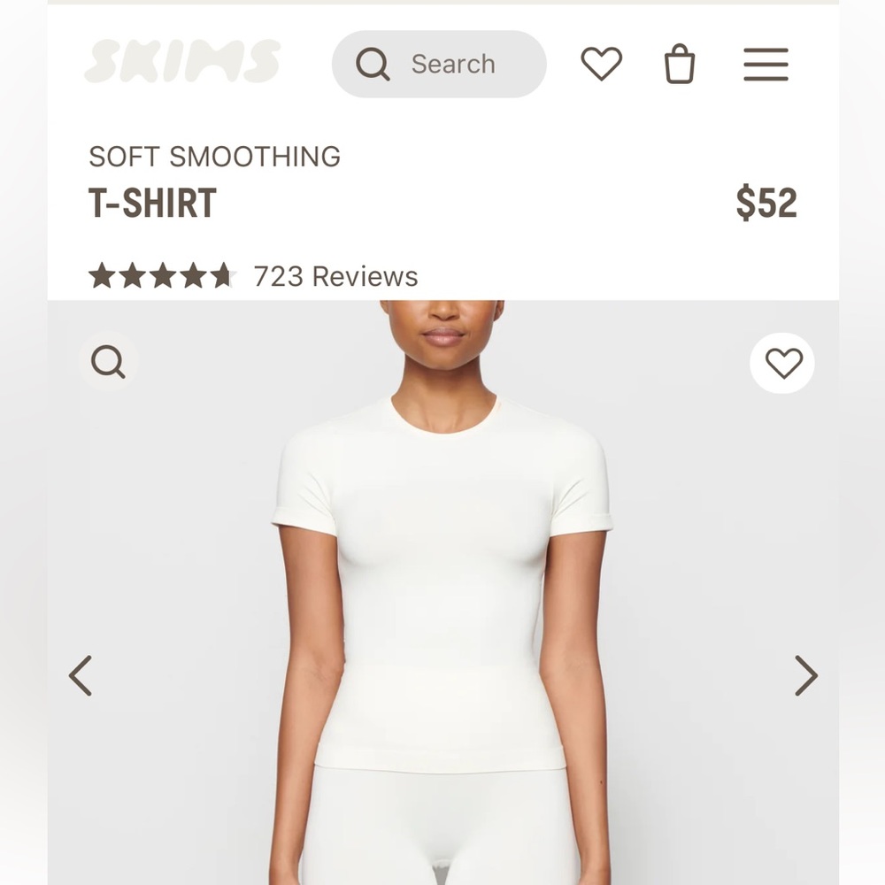 Skims Soft Smoothing T, Marble, Size S